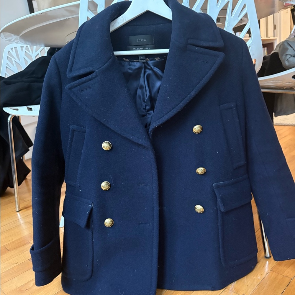 J. Crew Wool Blend Peacoat - Picture 5 of 6